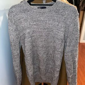Mens gray detailed sweater